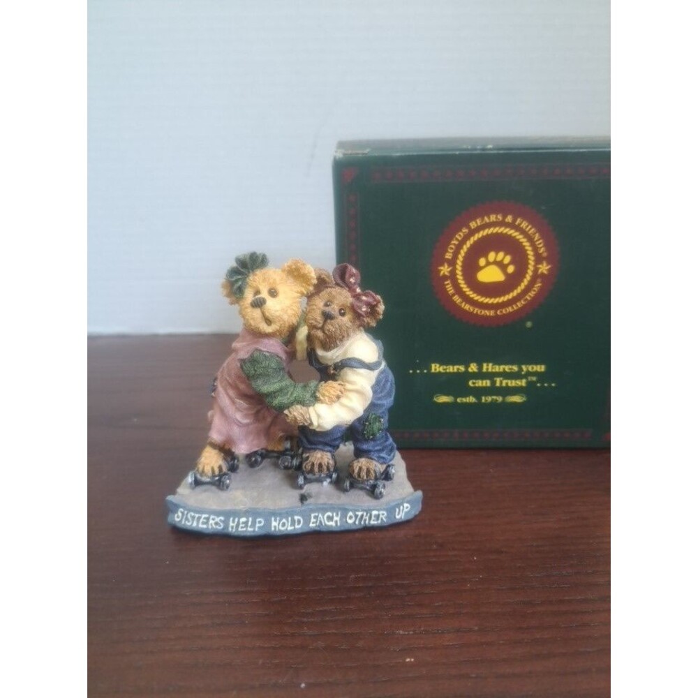 Boyds Bears Jackie And Leigh As Time Rolls By 2001 Figurine